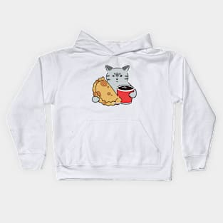 Lunch Cat Kids Hoodie